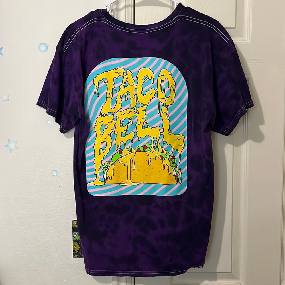 Medium Purple Tye Dye Taco Bell Shirt
